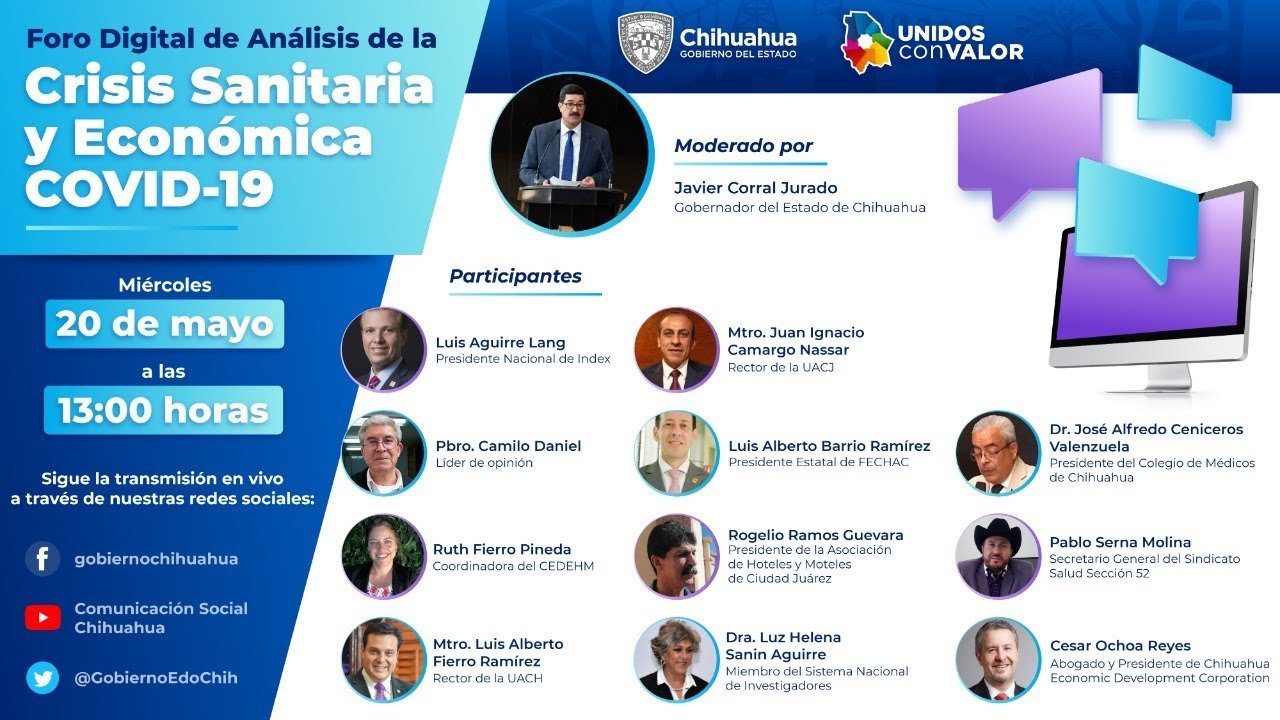 #EnVivo Foro Digital de Análisis de la Crisis Sanitaria y Económica COVID-19