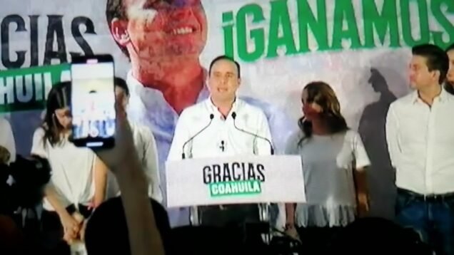 Manolo Jiménez se proclama ganador de la elección para gobernador en Coahuila