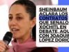 Claudia Sheinbaum aclara los contratos que señaló Xochitl en debate, aquí con Joaquin López Doriga